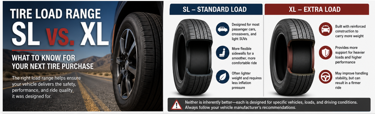 SL VS XL TIRES